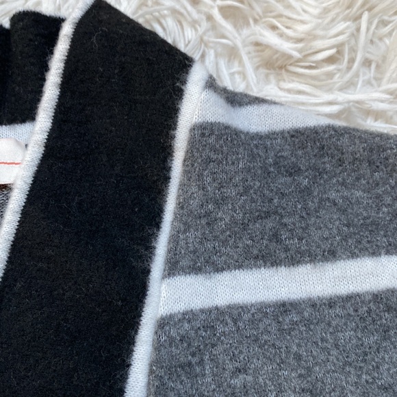 πHPπ Hailey & Co Striped Long Duster Cardigan π Black Gray & White - Picture 11 of 15
